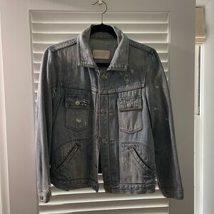 Marc Jacobs Distressed Blue Jean Jacket